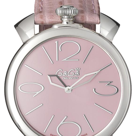 5090.05 - GaGa MILANO ガガミラノ 時計 マニュアーレシン46mm ライトピンクレザー